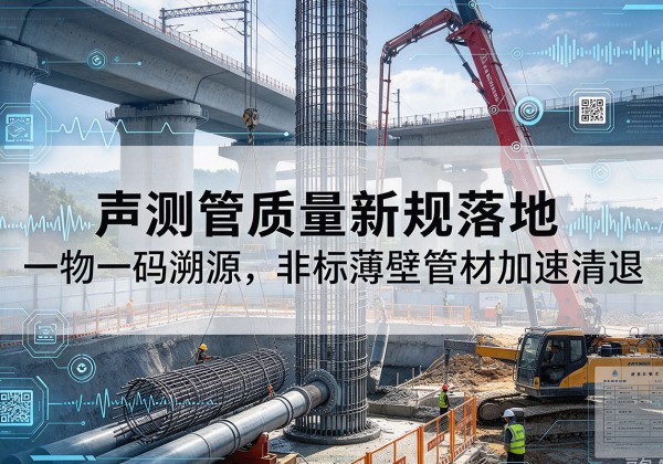 宿州声测管质量新规落地，一物一码溯源，非标薄壁管材加速清退