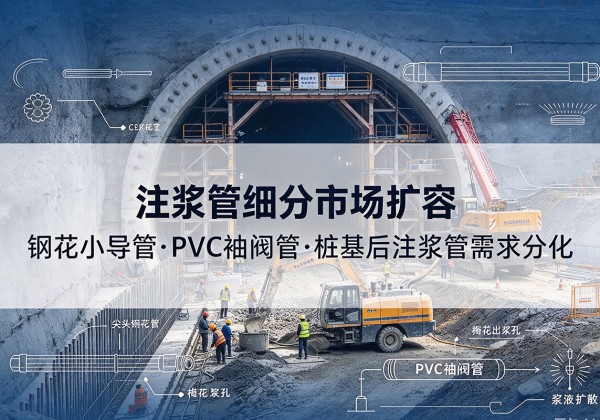 宿州注浆管细分市场扩容，隧道钢花小导管、PVC 袖阀管、桩基后注浆管需求分化
